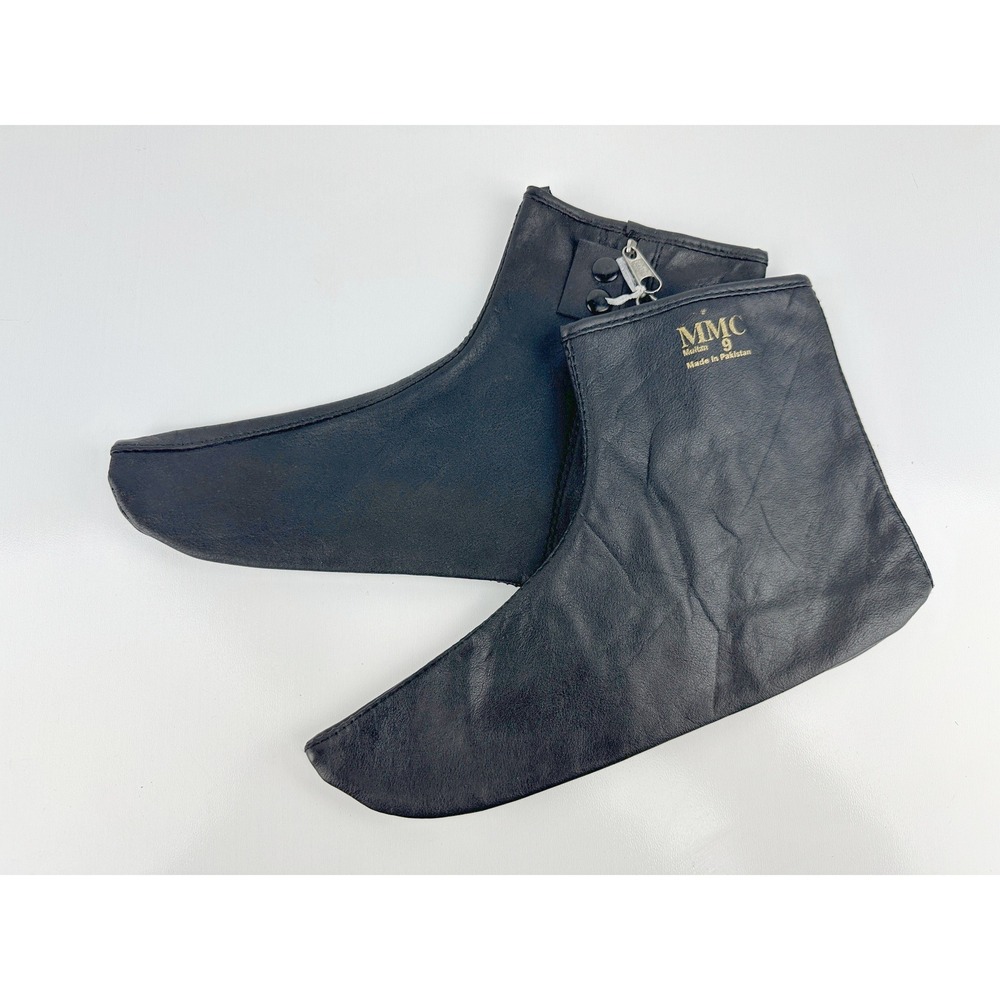 MMC Khuffain Khuff Black Leather Prayer Socks Size 9 Zipper Snap Multan Pakistan